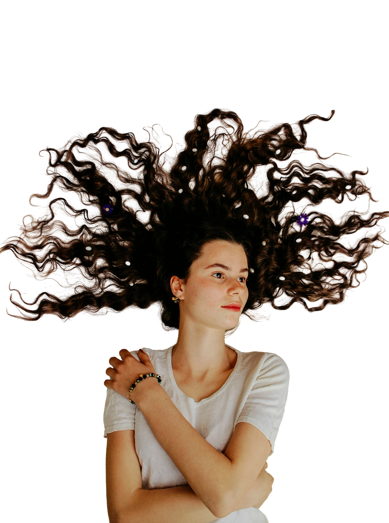Jasper Remove Background result for Curly hair portrait - fine edge hard case