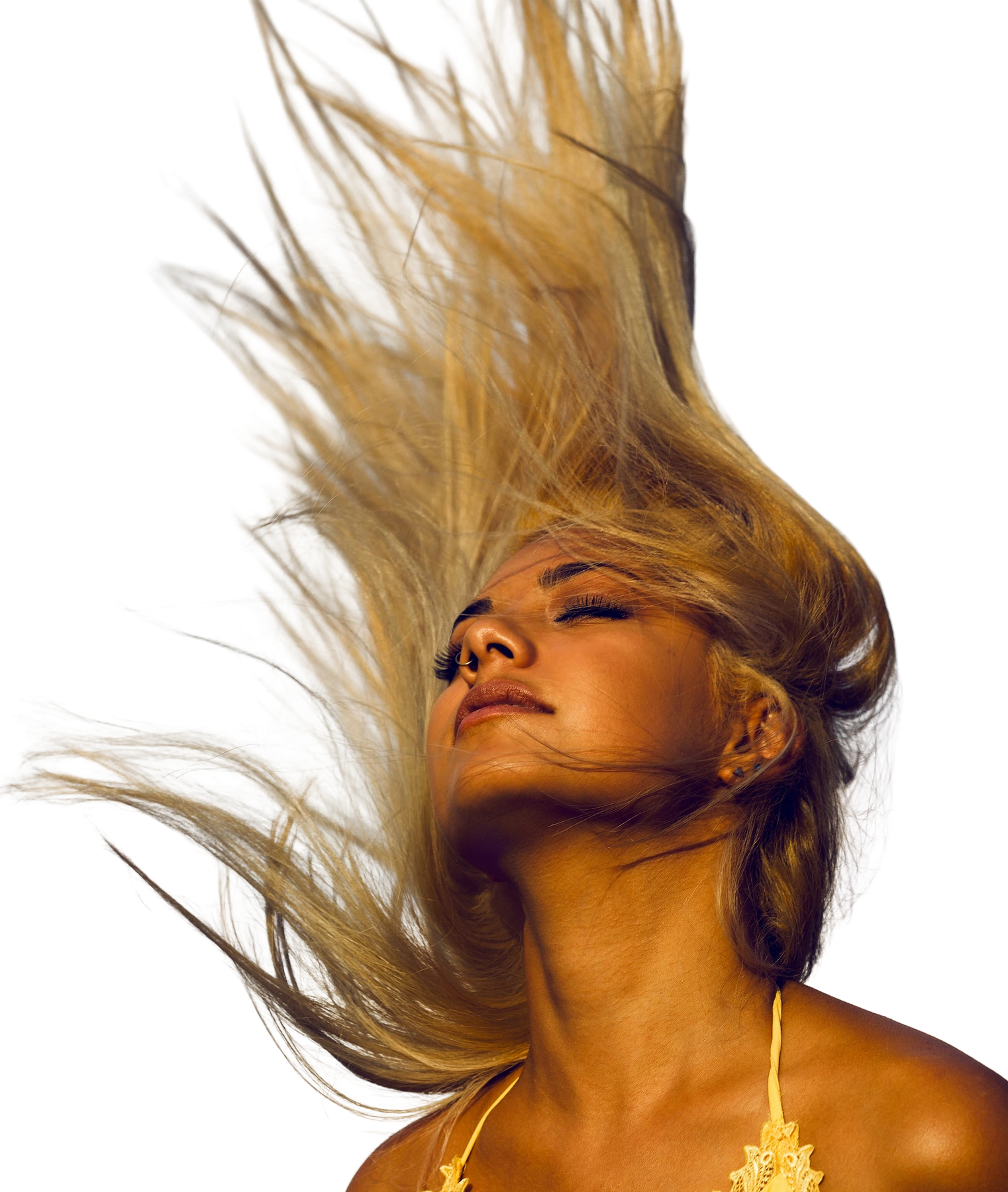 Jasper Remove Background result for Flyaway hair portrait - soft edge hard case