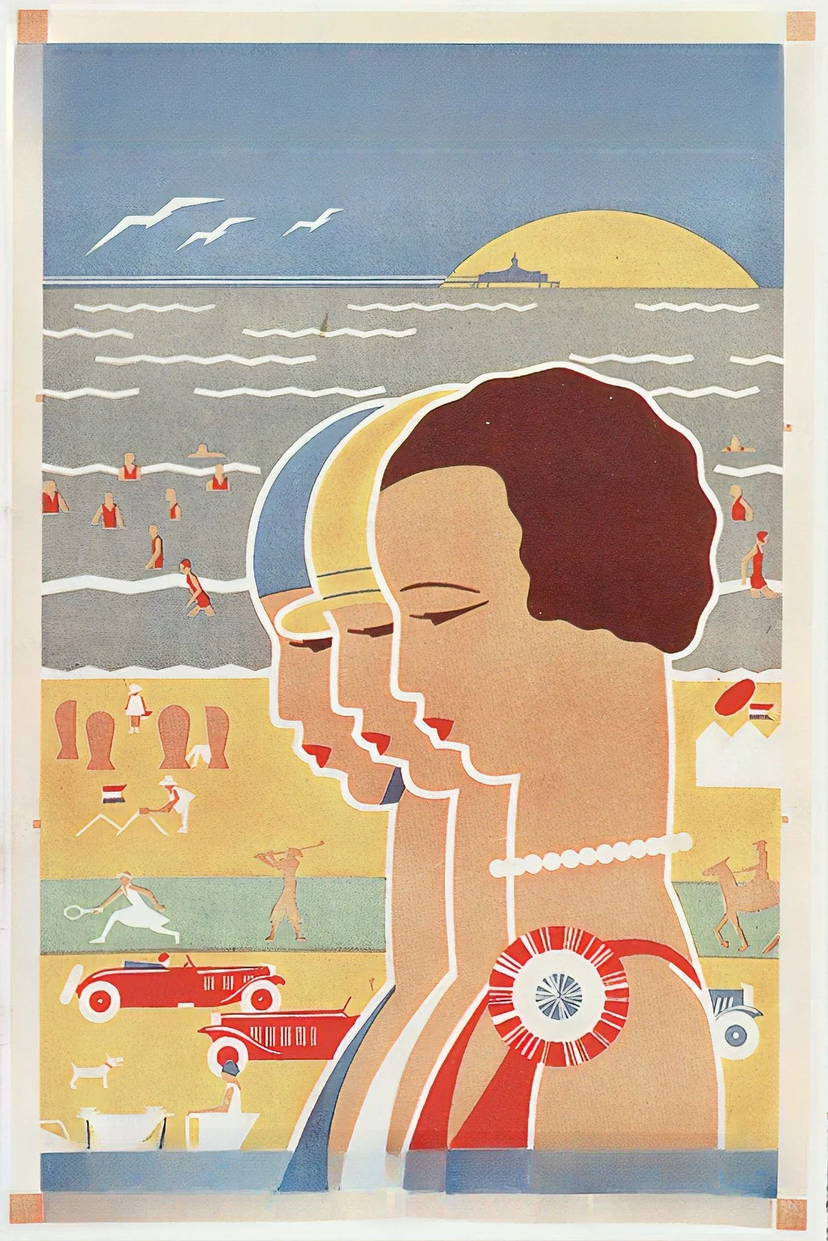 Jasper Remove Text API output for Vintage ad poster - campaign typography removed from an illustrated print