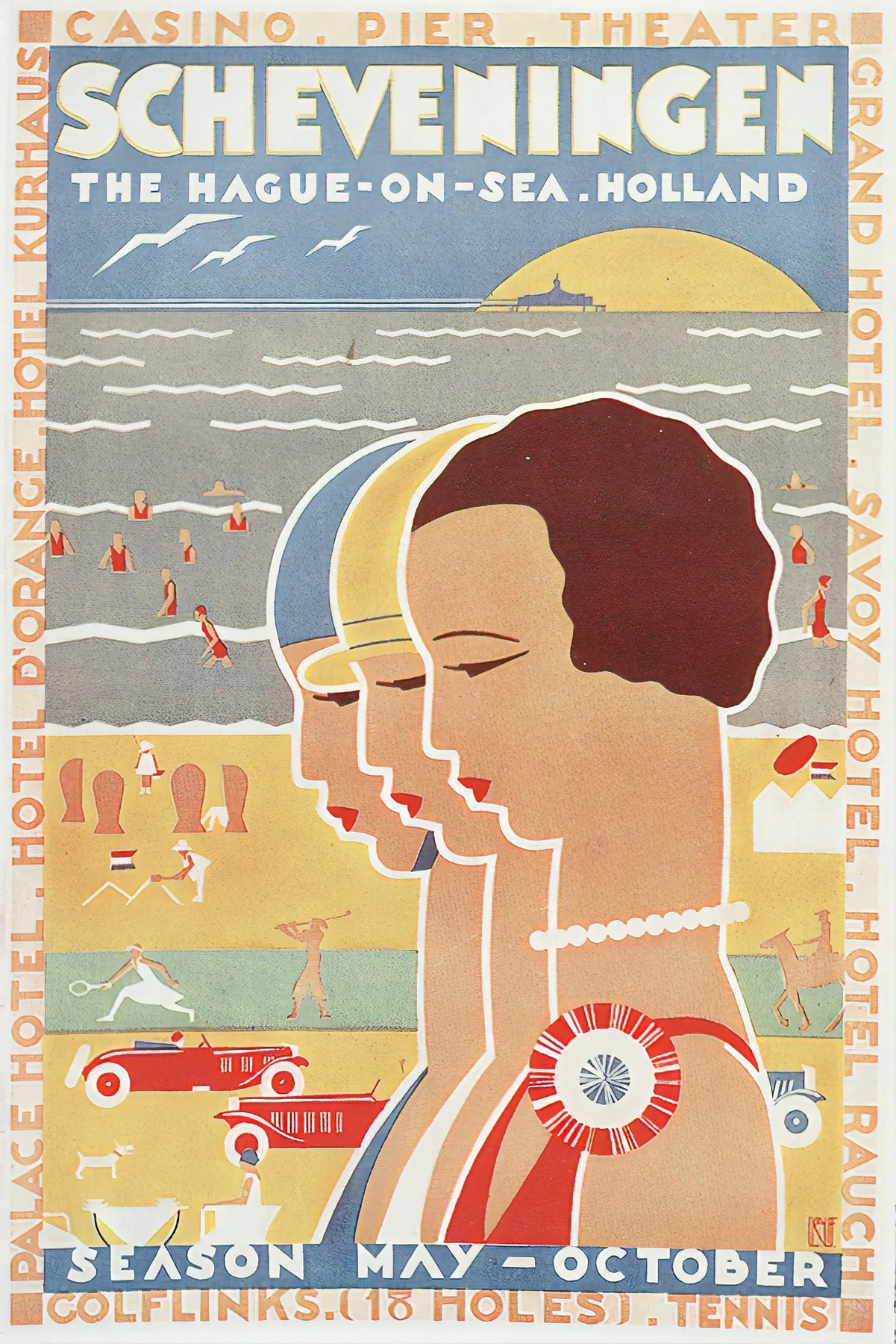 Original text-heavy source image for Vintage ad poster - campaign typography removed from an illustrated print