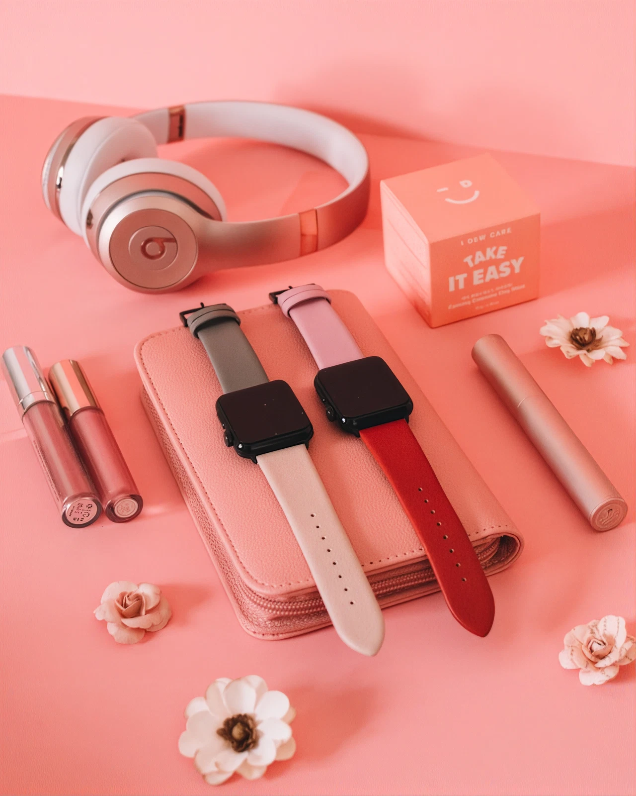 Jasper Upscale output at 2x for Audio accessory flat lay